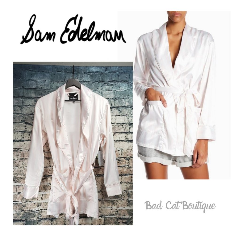 Sam Edelman | Striped Smoking Jacket Robe